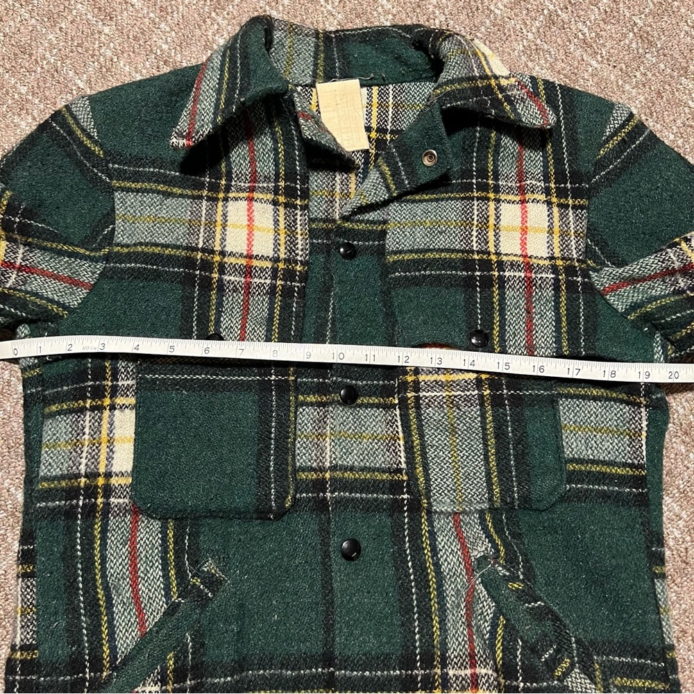 60s/70s Big Bill Plaid Workwear Flannel Overshirt - Picture 5 of 8